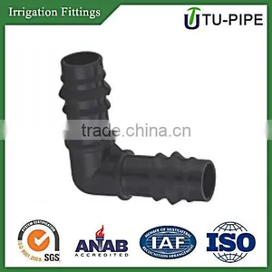 DIN 90 Degree PP Elbow Pipe Fittings for Agriculture Drip Irrigation System thumbnail-1