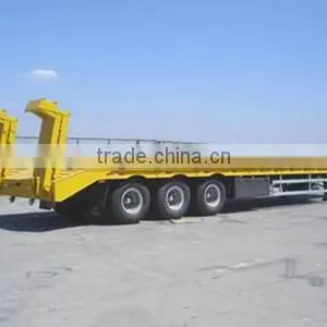 China Manufacturers 60Tons Cheap Low Bed Truck Trailer thumbnail-1