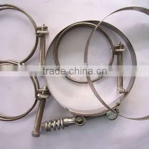 Wells CE Hardware Polished SS304 Stainless 316 Hose Clamps for Pipeline thumbnail-3
