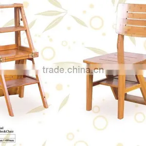 Multifunctional Bamboo Ladder & Chair thumbnail-1
