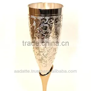 Handmade Gift Item Gold and Silver Plated Goblets thumbnail-2
