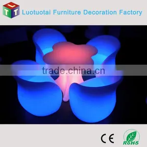 Wireless Remote Control Led Furniture Set RGBW Color Change Led Bar Table and Led Chair thumbnail-3