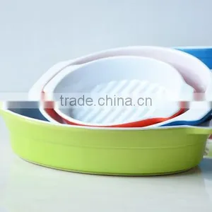 7''/9''/11'' Fish Shape Bakeware Ceramic Fish Bakeware Noodle Ceramic Tray Fish Shape Bakeware Set thumbnail-5