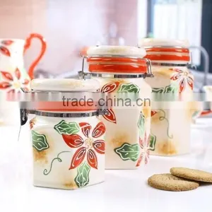 Hot Sale High Quality 3ceramic Food Canisters Set/ceramic Coffee Containers /3 Ceramic Containers thumbnail-1