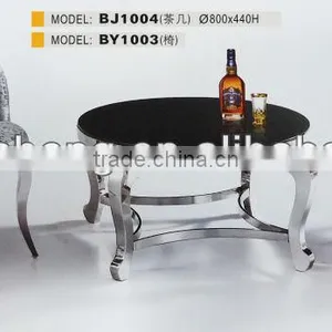 China Supplier Livingroom Furniture Cheap Leisure Chair and Coffee Table BY1004 thumbnail-1