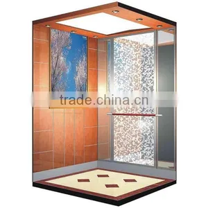 Beautiful Color Etching Stainless Steel Interior Elevator Cabin Decoration thumbnail-1