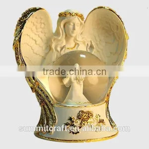 Luxury Resin Angel With Music Wedding Favors Snow Globe thumbnail-1