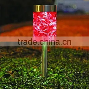12pk Stainless Steel Solar Deco Garden Lawn LED Path Light thumbnail-6