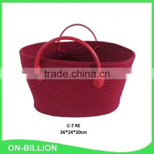 Handmade Cotton Rope Weave Handbag thumbnail-2