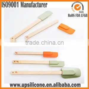Silicone Spatula Head With Wooden/plastic/stainless Steel Handle thumbnail-3