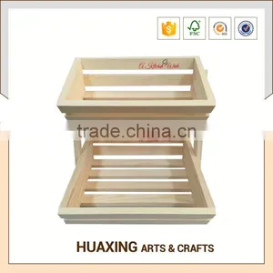 Hot Sale Wooden Fruit Basket Stand thumbnail-1