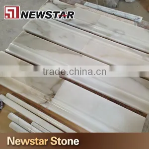 White Polished Marble Door Threshold thumbnail-1