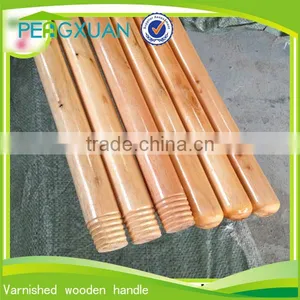 China Manufacturer OEM Varnish Wooden Broomstick Handle thumbnail-1