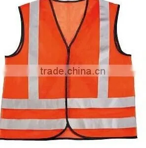 Orange Road Maintenance Worker Reflective Safety Vest thumbnail-1