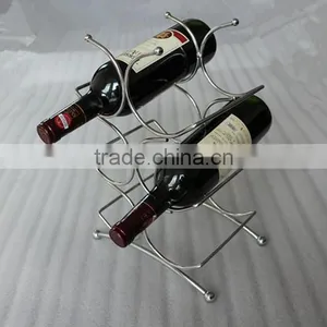 CHROME WINE RACK / METAL WINE RACK FOR 6 BOTTLES thumbnail-6