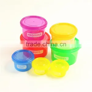 Portions Food Storage Containers,Store Food and Meals / 100 Percent Leak Proof / Perfect Portion Sized Plastic 7PCS Salad Bowl thumbnail-4