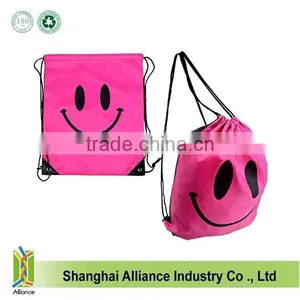 Recycled 210d Polyester Backpack Sport Cute Drawstring Bag for Kids thumbnail-1