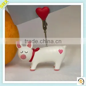 Promotional FUNNY PIGGY Memo Clip Holder OEM Memo Pad Holder Plastic Clip thumbnail-1