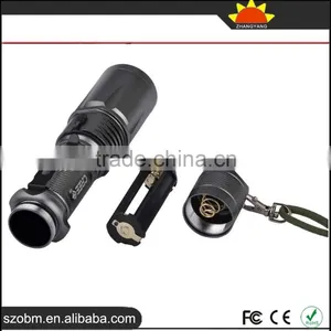 Wholesale HT-1690 T6 LED Focus Adjustable Zoomable LED Flashlight Torch With Magnetic Control thumbnail-4