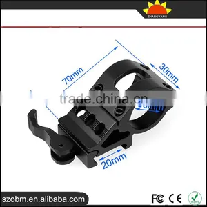 KC3008 Aluminum Alloy 30mm Ring 20mm Weaver Rail Mount For Gun,Quick Disassembly 21mm Flashlight/Scope Mount thumbnail-1