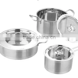 Stainless Steel Soup Pot Pan Sets thumbnail-4