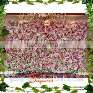 Best Quality Product Artificial Flower Wall Plastic Artificial Wedding Flower Wall thumbnail-1