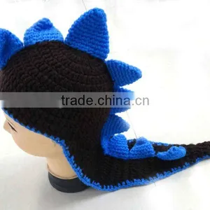 STOCK Funny Baby Dinosaur Hats Crochet Baby Hats thumbnail-1