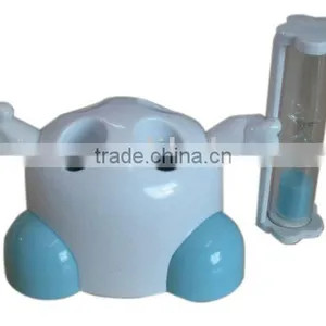 Toothbrush Holder With Sand Timer (blue Color) thumbnail-1