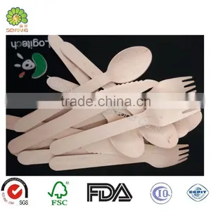 Wholesale Dot Party Disposable Wooden Fork thumbnail-5