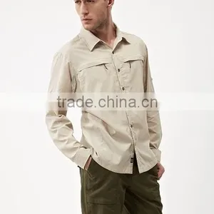 2017 High Quality Summer Long Sleeve Shirt Quick Dry Men UV Protection Outdoor FISHING Shirt thumbnail-1