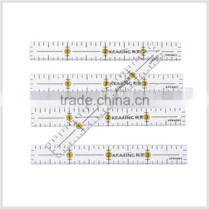Kearing Manufacture Price High Quality Acrylic Quilting Rulers 4'' * 1/2'' & Patchwork Sew Ruler # KPR4005 thumbnail-3