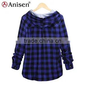 Wholesale China Fleece Women Plaids Jacket thumbnail-6