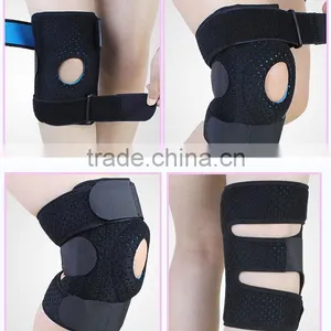 Hinged Silicon Gel Sports Knee Support, Knee Brace for Bicycle thumbnail-1