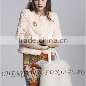 CX-H-24F Newest Fashion Real Tibetan Lamb Fur Lady Handbag Female Bag thumbnail-5
