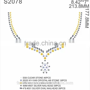 Custom Simple Line Rhinestone/Acrylic /Gem Stone Glitter Hot Fix Rhinestone for Clothing thumbnail-6