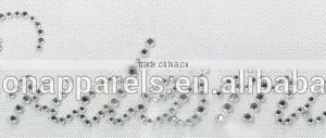 Custom Wedding Words Hot Fix Rhinestone for Clothing thumbnail-4