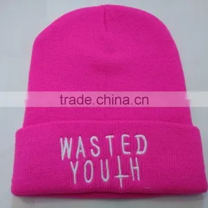 Various Colours 100% Acrylic Knitted Beanie Hat Made In China thumbnail-5