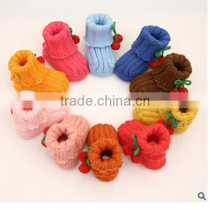 Cute Handmade Crochet Baby Shoes Crochet Knitting Baby Shoes thumbnail-1