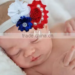 Baby 4th of July Pearl and Rhinestone Headbands For Girls Hair Decoration thumbnail-2
