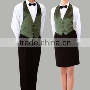 Restaurant Unisex Uniform Black Vest thumbnail-5