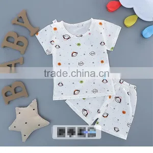 Wholesale Summer Cotton Printing Girls Kids t Shirt With Pants Set thumbnail-1