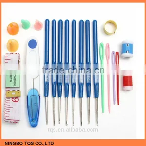 Hot Selling Plastic Crochet Hook Set Include Knitting Yarns,Thimble,Measuring Tape,Handle Knitting Needles Hooks thumbnail-6