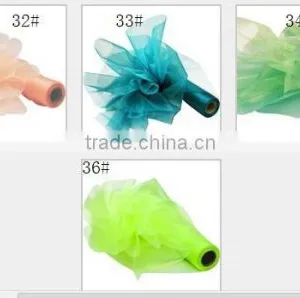 28CM * 25MTR Length Organza Roll Fabric Wedding Party Decor Chair Bows Table Runner Sash thumbnail-6
