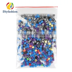 Diyfashion 5mm Mini Hama Perler Beads Set With Puzzle Iron Paper and Twezzer Toys for Kids 18092 thumbnail-3