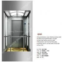 China Square Glass Panoramic Elevator Lift for Sightseeing thumbnail-1