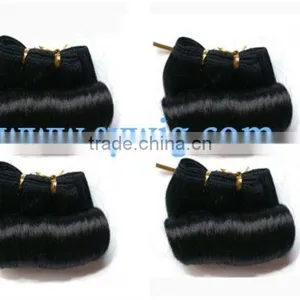 African Afro Curly Hair Weave Afro Curly Human Hair Black Wavy Human Hair Extension thumbnail-1
