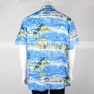 All Over Print Cotton Mens Hawaiian Aloha Shirt thumbnail-2