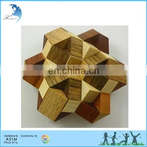 Chinese Supplies Promotion Nursery School Toy Cube 3d Wooden Puzzle thumbnail-1