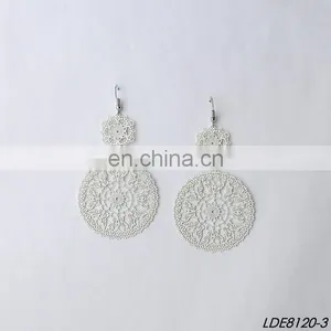 Painting Filigree Earrings Metal Flower Earring thumbnail-3