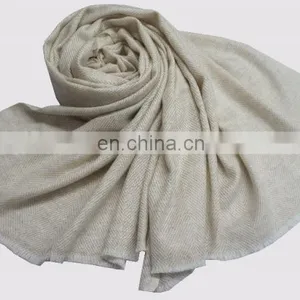 Pashmina Wool Shawls , Stoles ,Herringbone Styles Pashmina Wool Shawls thumbnail-1